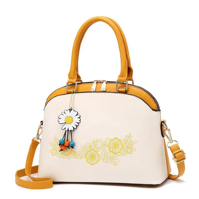 

Women's Bag Handbag 2021 Embroidery New Fashion Atmosphere Fashion Korean Simple Versatile Women's One Shoulder Messenger Bag