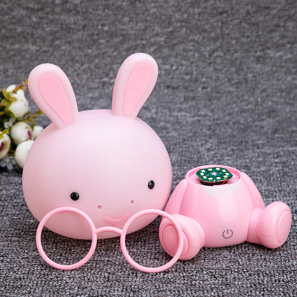 Ночсветильник в виде симпатичного кролика светодиодный ночник для кабинета