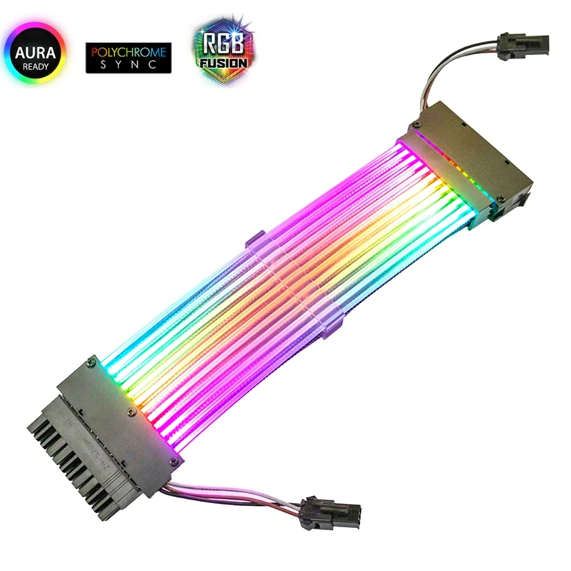 Кабель удлинитель на 24 контакта для материнской платы шнур 5 В соединитель RGB