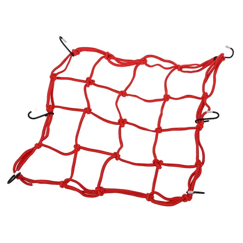 Мотоциклетный мотоцикл груз 6 крючков удерживается сетка Bungee для хранения и