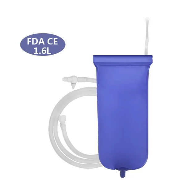 1.6L no box 1.6L 2L многоразовая Складная Анальная Douche сумка для клизмы влагалищной толстой кишки орошение очистка Flusher запор для мужчин женщин гигиены - Цвет: 1.6L no box