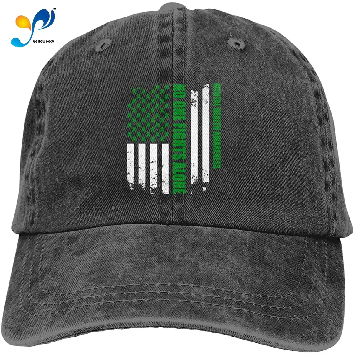 

Mental Health Awareness Us Flag Unisex Soft Casquette Cap Fashion Hat Vintage Adjustable Baseball Caps