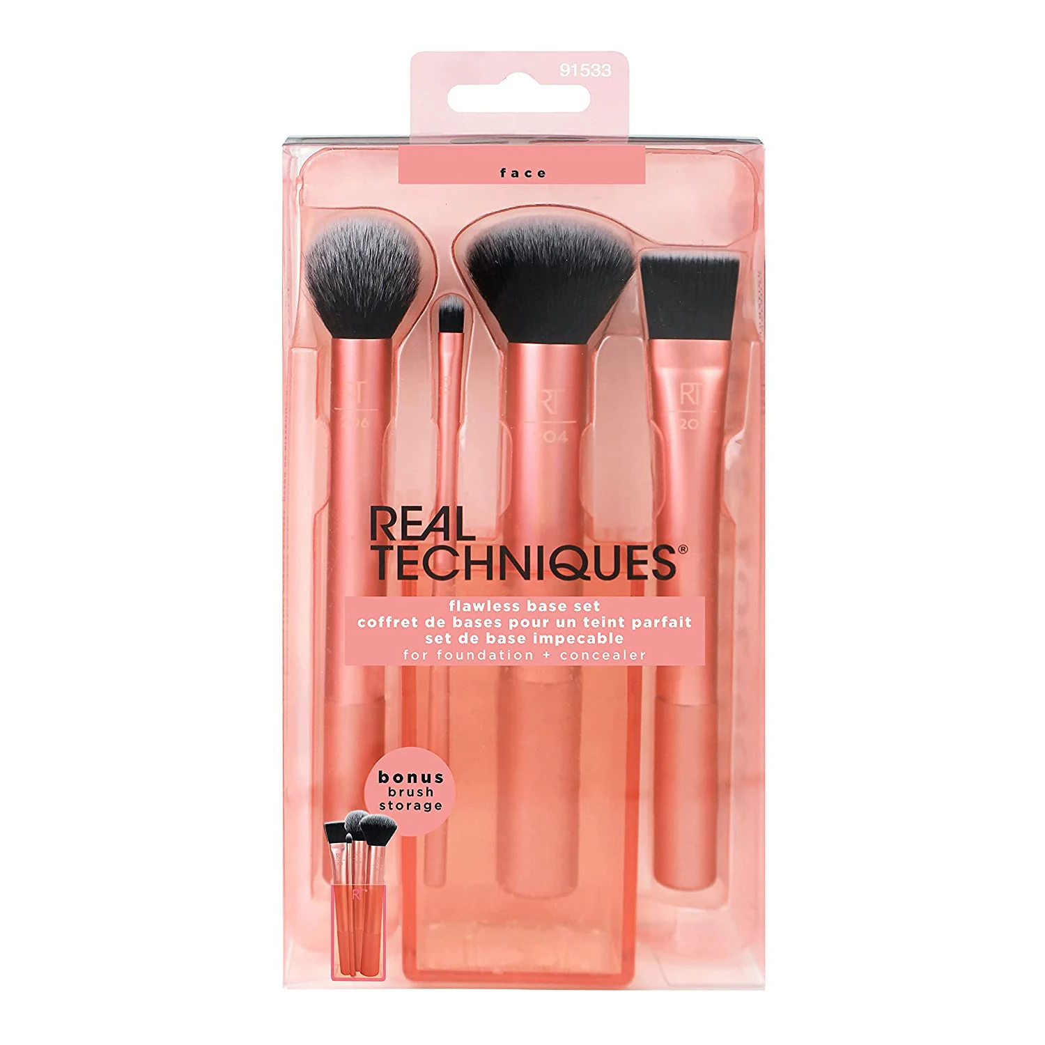 

RT 1533 Makeup Brushes 4Pcs Set Powder Foundation Eyeshadow Eyeliner Blush Blending Makeup Brush Beauty Tools Brochas maquillaje