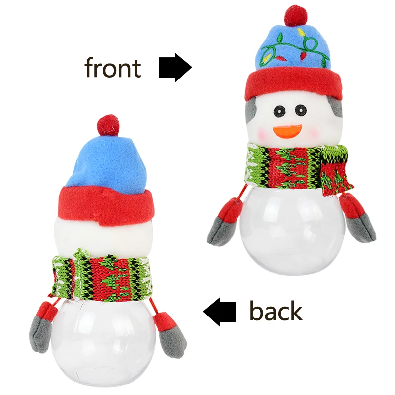 

Christmas Candy Bottle Kids Sugar Chocolate Storage Jar Cute Candy Box Sweet Gift Bags Xmas Party Supplies Noel New Year Gifts