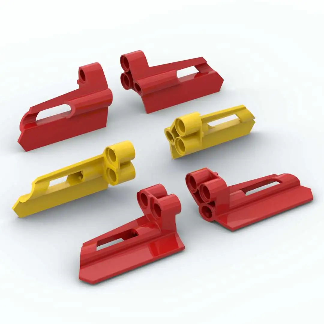 

10set Building Block tech Assembles Parts 47713 5 unit 3D panel right with 47712 5 unit 3D panel left Creative Children Toys