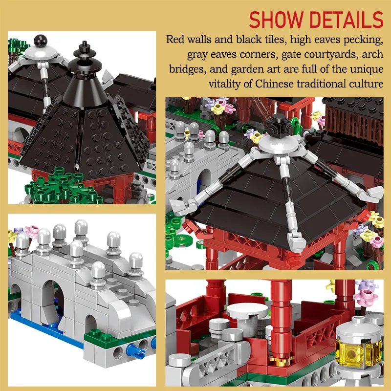 

XINGBAO 6 in 1 City Garden Creative Street View Model Building Blocks House Architecture MOC Bricks Education Toys for Kids Gift