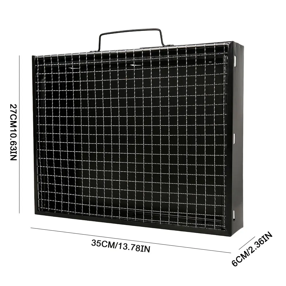 Складные Грили для барбекю патио древесный уголь гриль плита из нержавеющей