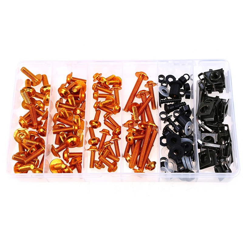 Posbay 6 мм/5 мм Универсальный алюминиевый болт для мотоцикла крепежные зажимы винт