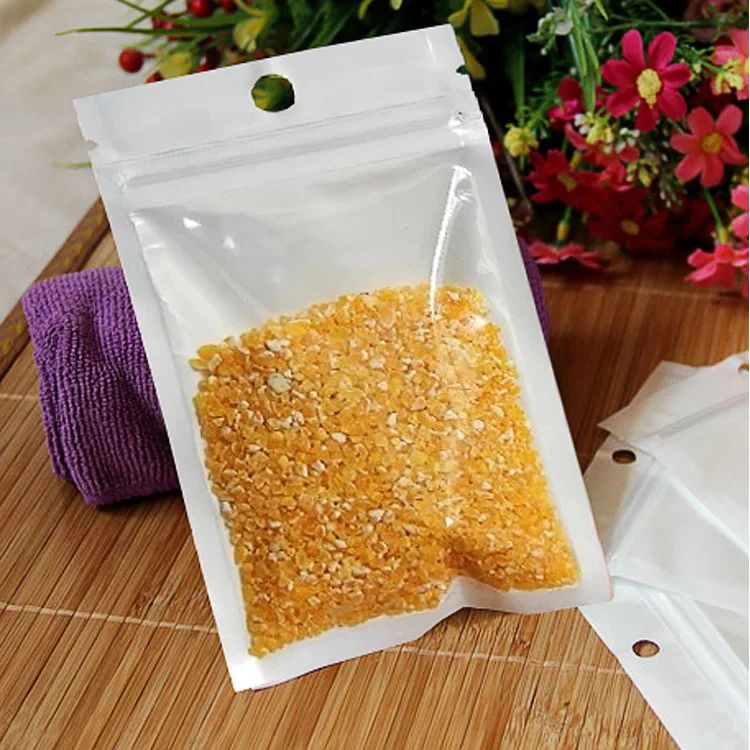 100pcs Pearl Film Bag Aluminum Foil Zip Lock Bag Reusable Plastic Ziplock Bags Small Zip Sachet Food Sample Bags Gift Packaging images - 6