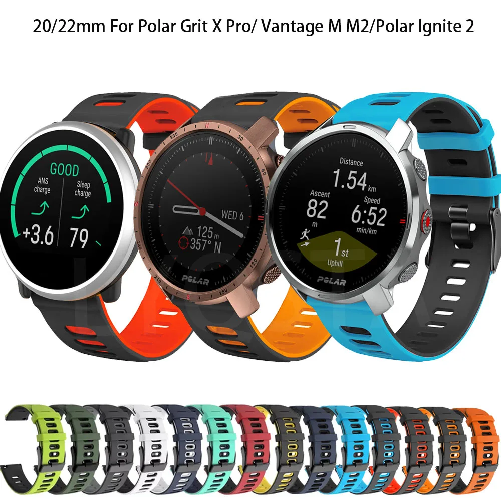 

Correa Strap Wristband For POLAR Vantage M M2/Unite Smart Watch Soft Silicone Band Bracelet For POLAR IGNITE /Grit X Watchband