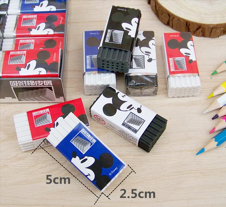 Disney милый мультфильм резиновый Микки креативный многоцветный ластик для