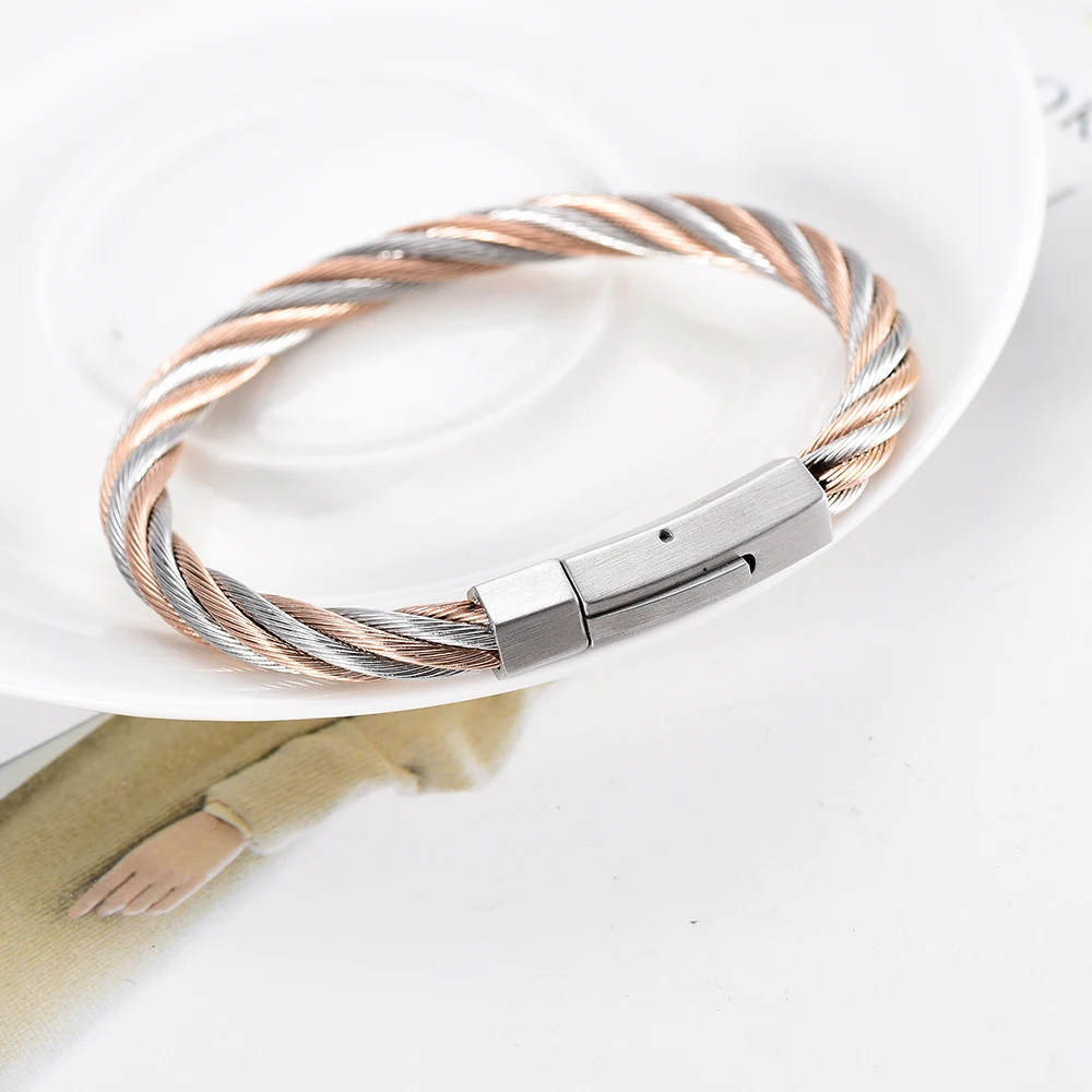 IJB0538 браслет из нержавеющей стали с тросом для кремации памятным сувенирным