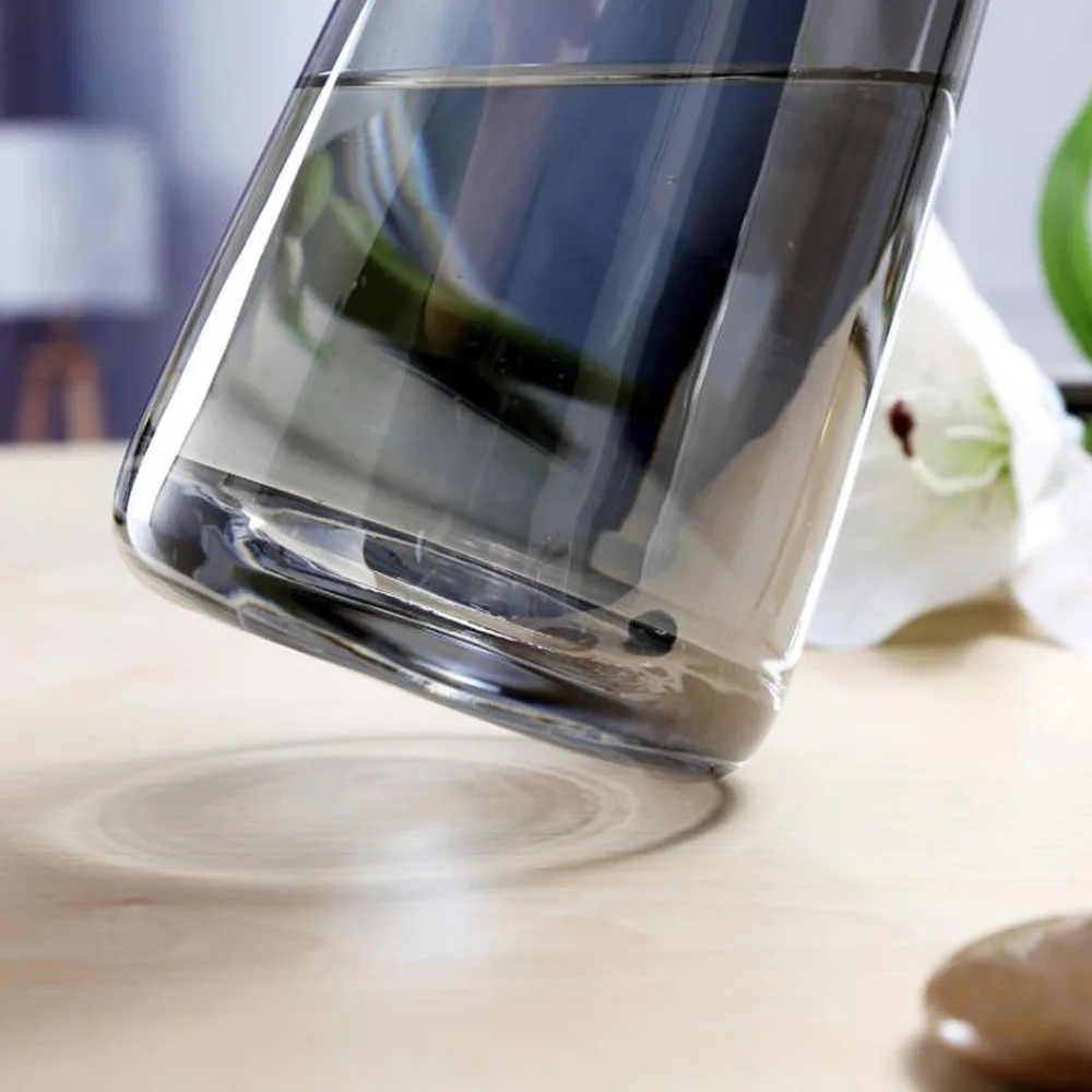 Прозрачные стеклянные вазы в скандинавском стиле украшение для гостиной и стола