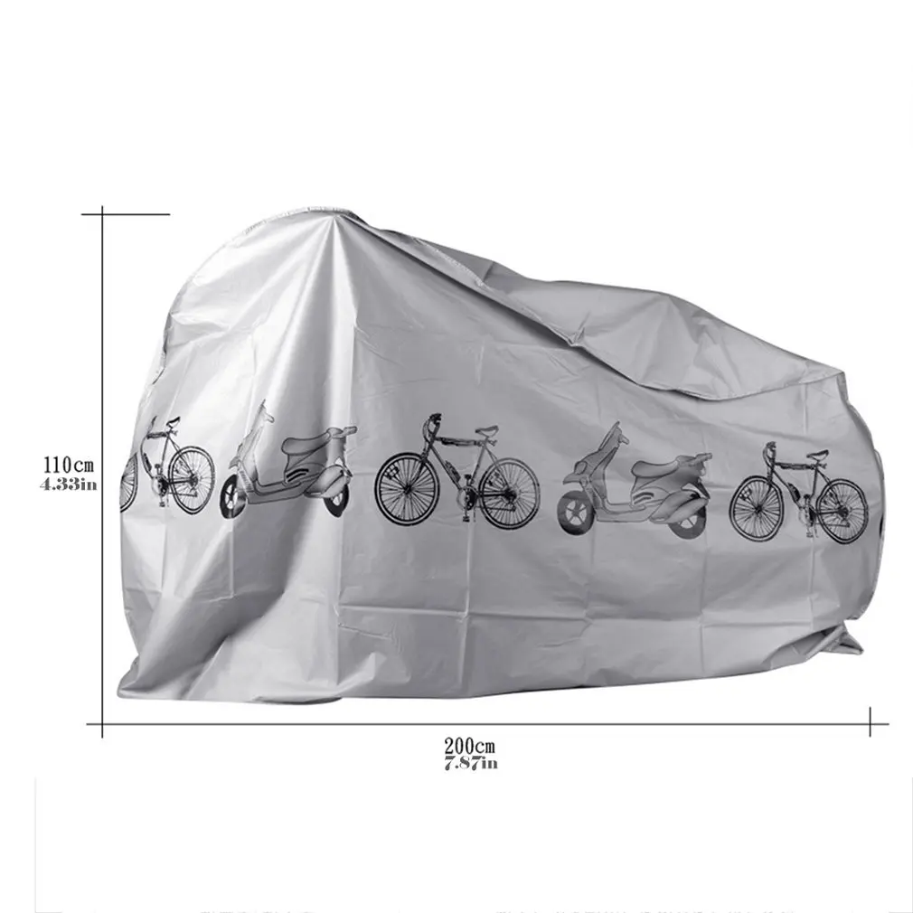 

Gray Moto Bike Motorcycle Covers Dust Waterproof Outdoor Indoor Rain Protector Cover Coat For Bicycle Scooter