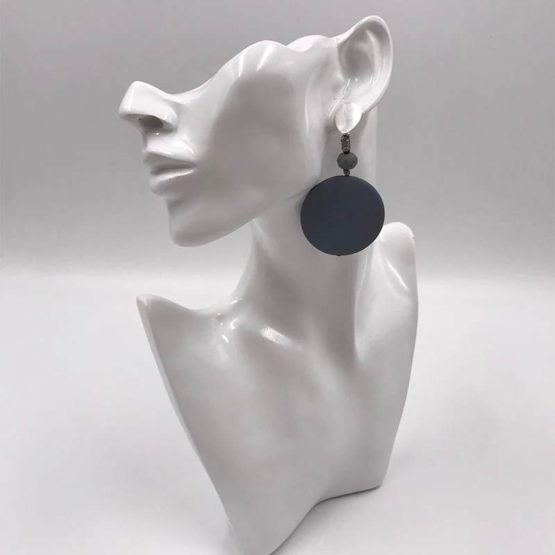 

Suekees Goth Drop Earings Fashion Jewelry Pendientes Vintage Boho Long Earring Metal&Resin Bead Earrings For Women Accessories