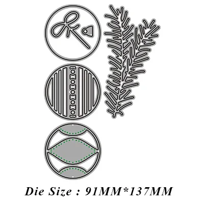 

YJMBB Christmas Decorations Metal Cutting Mould Scrapbook Album Paper DIY Card Merry Christmas Craft Embossing Die Cutting