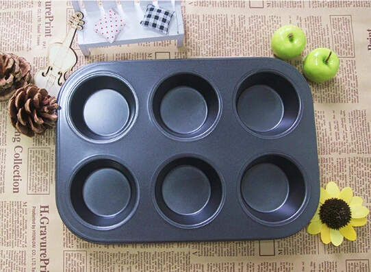 1 шт. формы для выпечки кексов форма с 6/12 отверстиями антипригарная посуда лотки