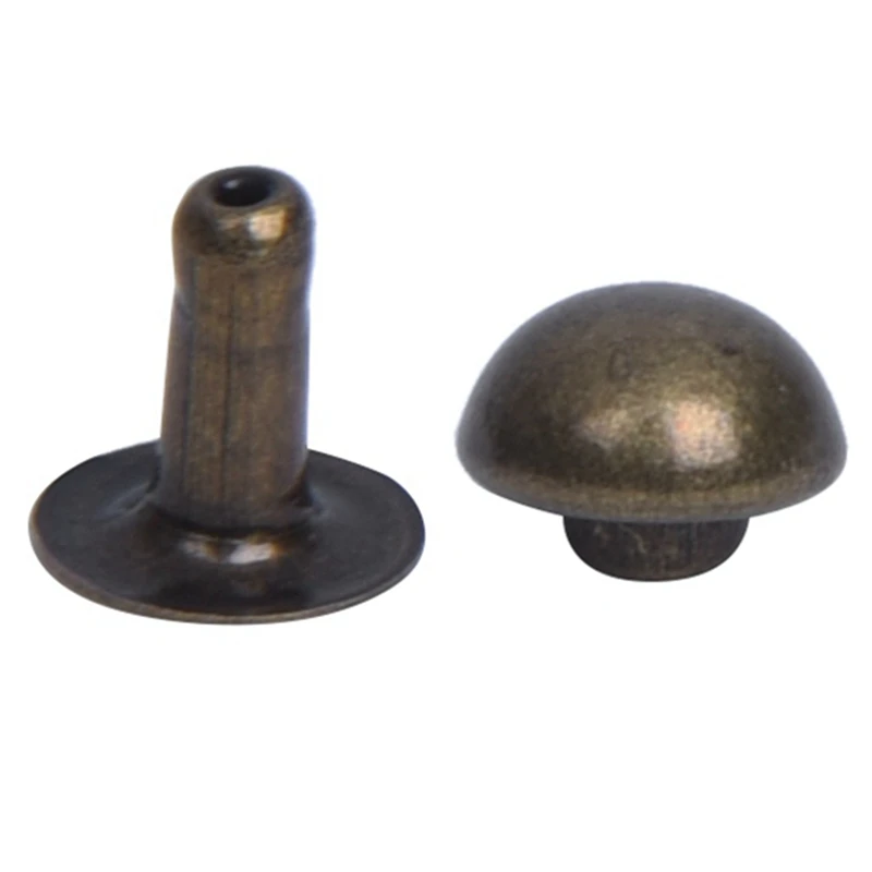 

20 x Turquoise Studs Jewelry Rivets Hollow Rivets with 50 x Mushroom Fast Rivets Studs 6 mm Antique Brass