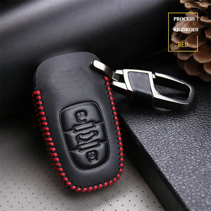 KUKAKEY смартфон для Audi RS3 RS4 RS5 RS6 RS7 S3 S4 S5 S6 S7 S8 S9 B6 B7 B8 кожаный чехол ключей | Автомобили