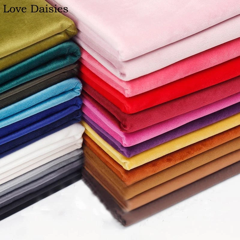 Бархатная однотонная мягкая удобная ткань для домашней одежды своими руками и