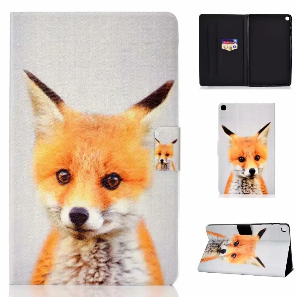 

For Samsung Galaxy Tab S6 Lite 10.4'' 2020 P610 P615 SM-P610 SM-P615 Case Cover Funda Painted Leather PU Stand TPU Shell Capa