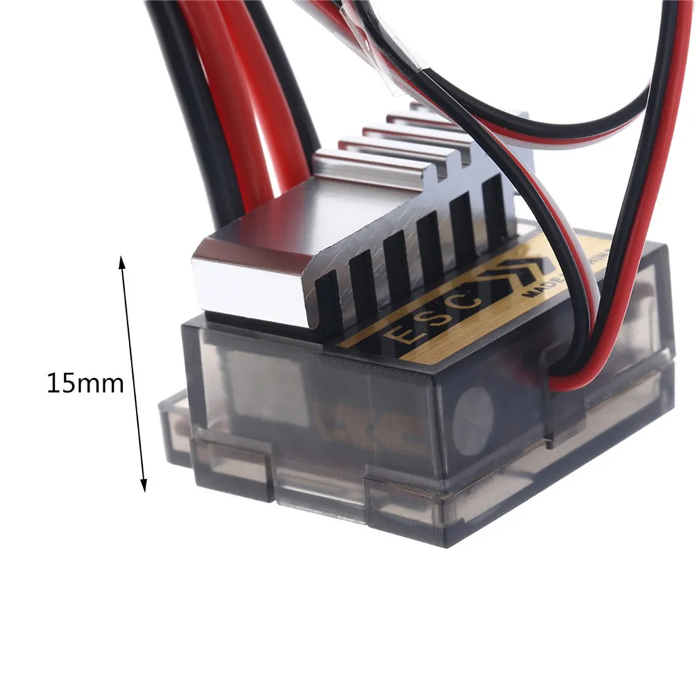 

Bidirectional Two-way Brushed ESC Speed Controller with Brakes 320A 4.8-8.4V for 1:8/ 1:10/ 1:16 RC Car Truck Boat Accessories