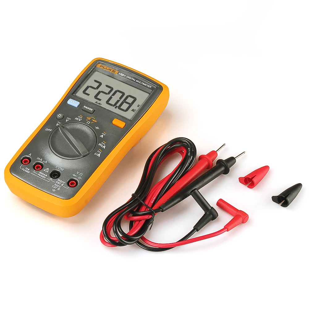 Портативный цифровой мультиметр FLUKE F15B + 4000 отсчетов стандартный амперметр