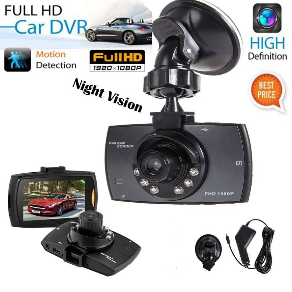 

Видеорегистратор видеокамера автомобиля G30, Full HD 2,4 дюйма, широкоугольный угол обзора 120 градусов, датчик движения, ночное видение