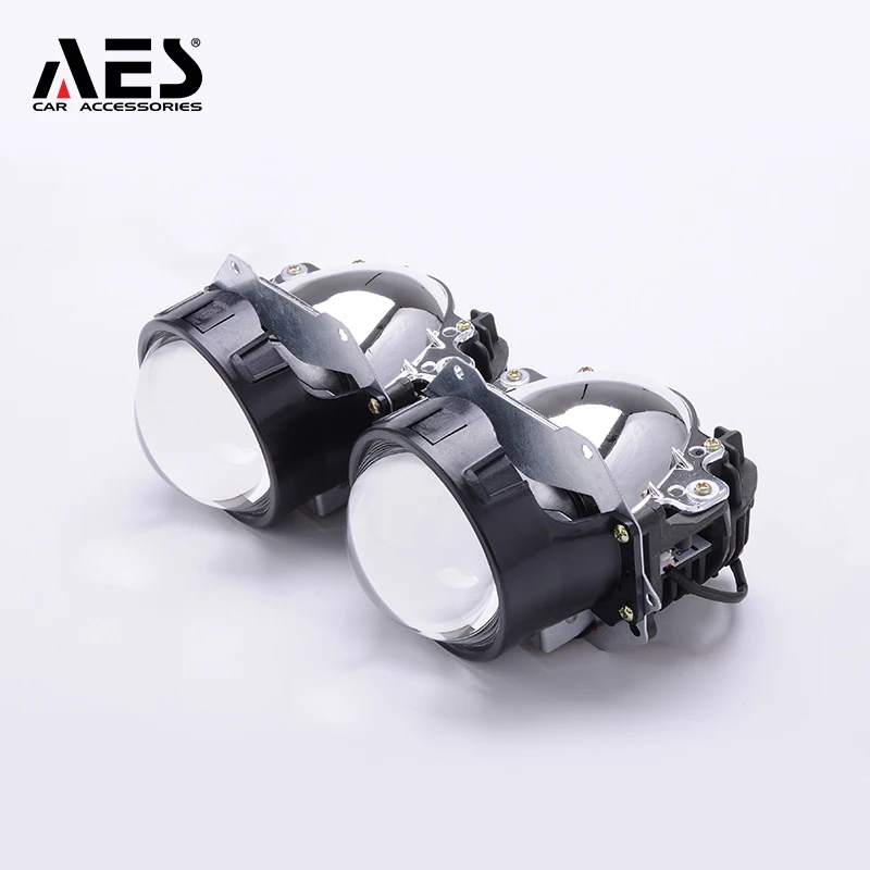 AES Бесплатная доставка 3 ”6000K Bi светодиодный объектив для проектора