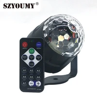 szyoumy disco ball stage light usb ir remote control sound activated rotating car disco dj mini laser stage light