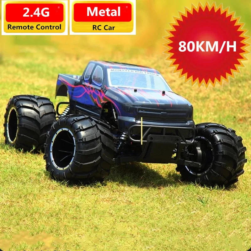 80 км/ч высокоскоростной автомобиль с дистанционным управлением 2 4G 4WD внедорожный