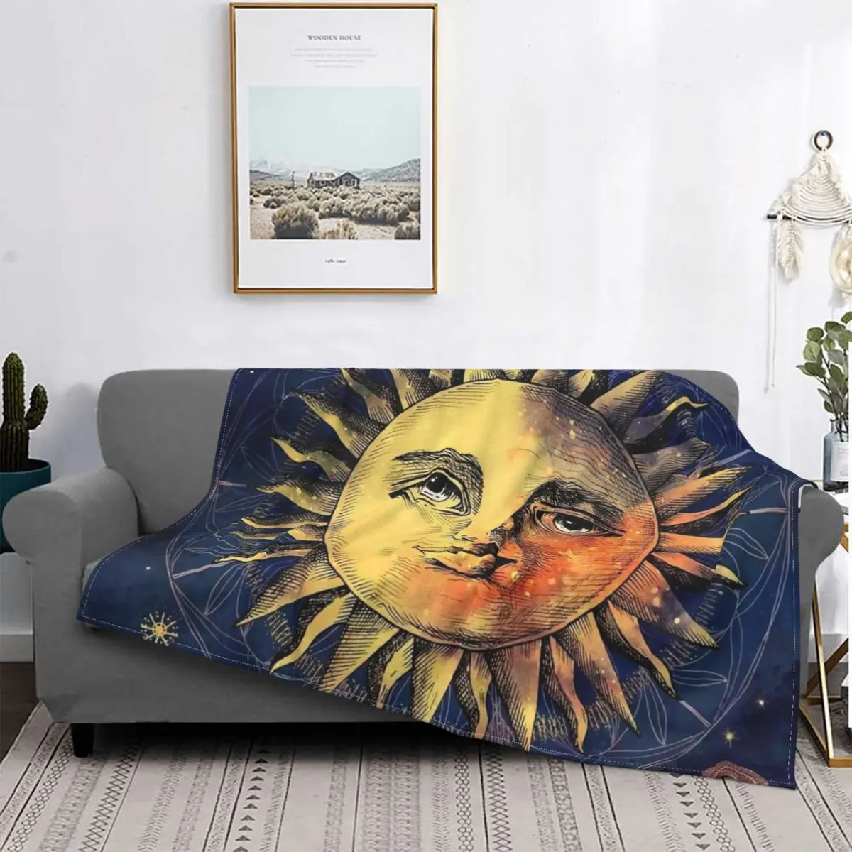 

Одеяло с мандалой, таро, картами, гадания, ведьмахство, четыре сезона, Ститч, теплое портативное Фланелевое покрывало для дивана, путешестви...