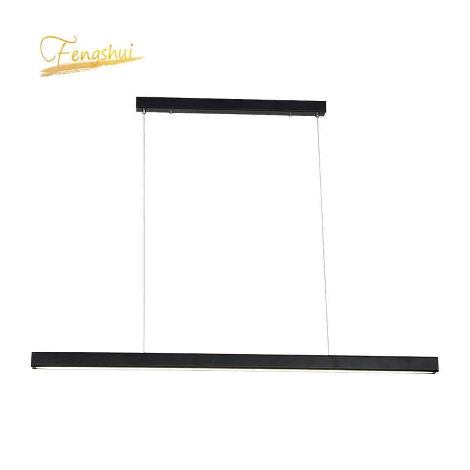 Современный светодиодный подвесной светильник с длинной леской из дерева для