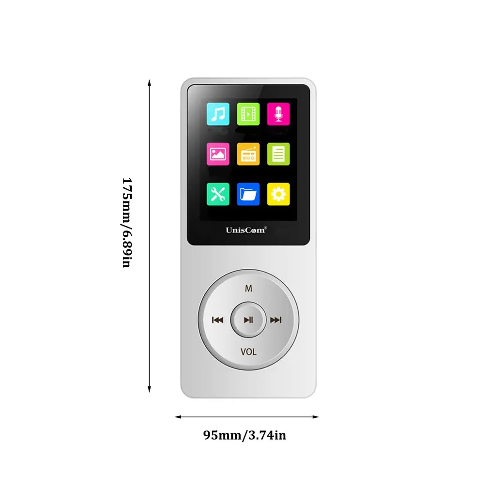 X02 1,8 дюймовый дисплей Спортивный Mp3 Mp4 без потерь звук Качество Музыкальный плеер карта с экраном рекордер ручка Walkman