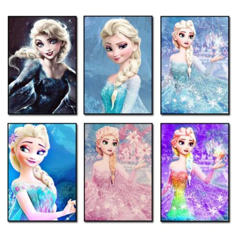 

DIY 5D квадрат и круглый disney полная Алмазная мозаика, алмазная вышивка крестиком на рисунке, Эльза набор алмазов сверло для вышивки домашний д...