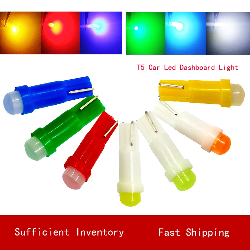 

Светильник индикатор скорости приборной панели, лампа для приборной панели, лампа для приборной панели T5, светодиодная лампа 1 SMD, керамичес...