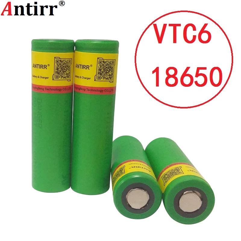Литий ионный аккумулятор VTC6 3 7 В 3000 мА · ч 18650 30 А разряд для US18650VTC6 батарейки