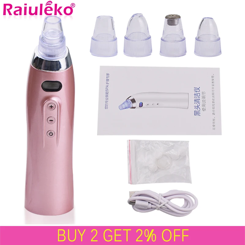 

Blackhead Remover Vacuum Acne Cleanser Face Tightening Skin Care Beauty Instrument Facial Pore Cleaner Diamond Dermabrasion