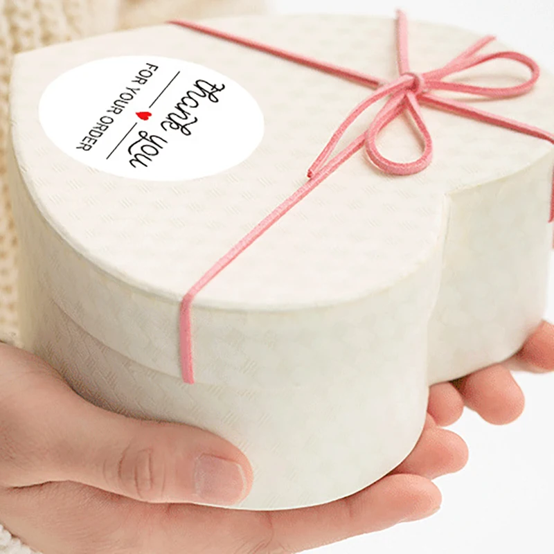 

500Pcs/Roll Thank You Gift Sealing Stickers Shopping Bag Sticker Dessert Shop Kids Reward Birthday Party Gift Decorations Labels