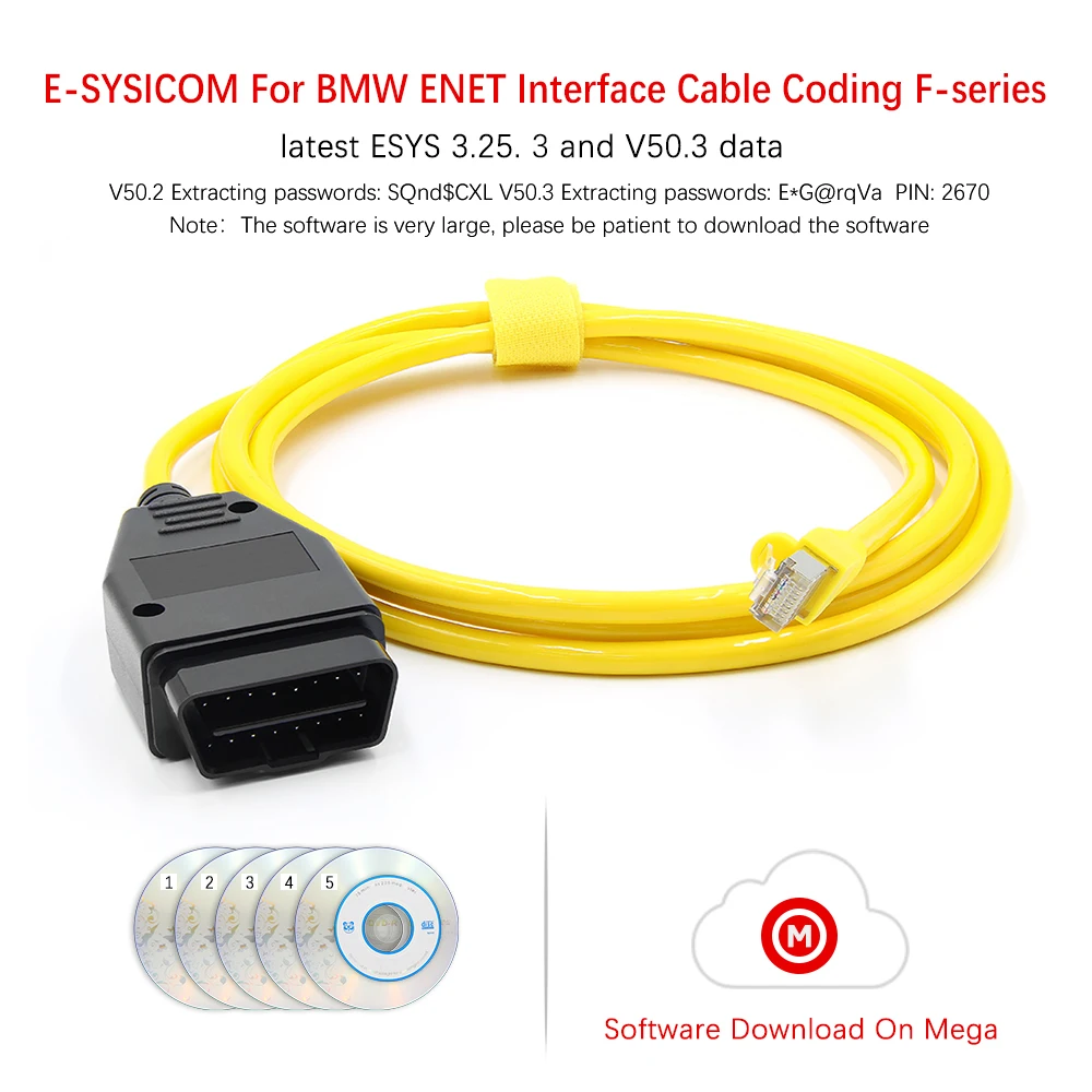 ESYS ENET Refresh скрытые данные для BMW F series ICOM OBD OBD2 автоматический диагностический