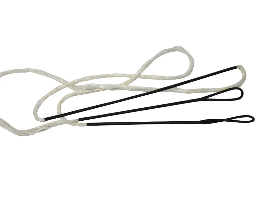 

Bow String Dacron 113-165cm Length Black White Replacement for Traditional Recurve Bow Longbow Hunting Shooting Accessories