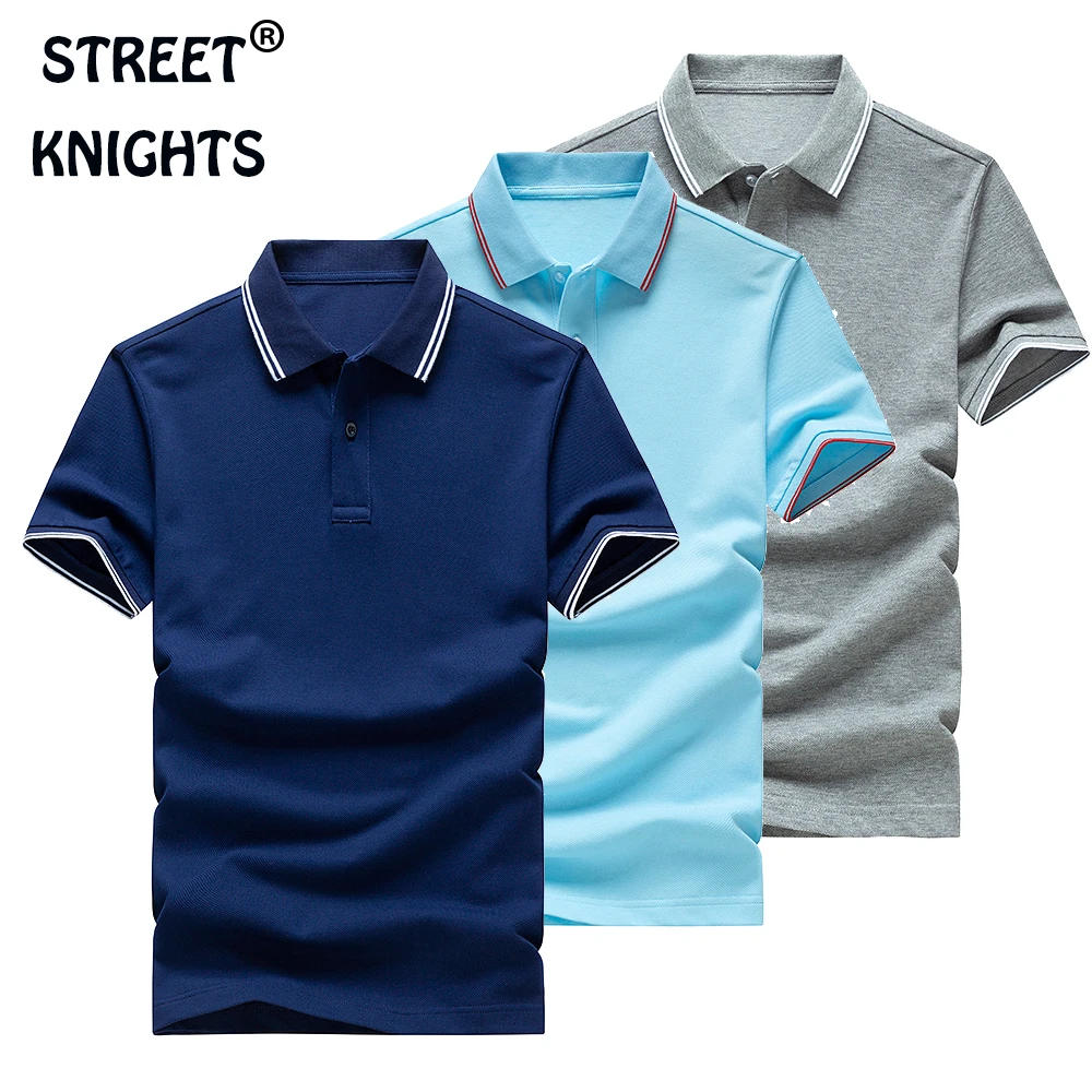 

Men's Polo Shirt Hot Brand Sleeve Classic Homme Clothing Casual Cotton 2021 Plus Size Business Men's Polo Shirts Men's Clothing