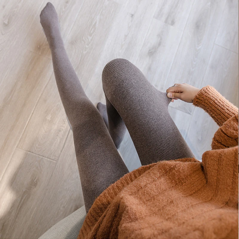 400g Large Size Plus Women Tights Pantyhose Sexy Tights Thicken Warm Winter Velvet Imitation black Thick Girls Stockings 070