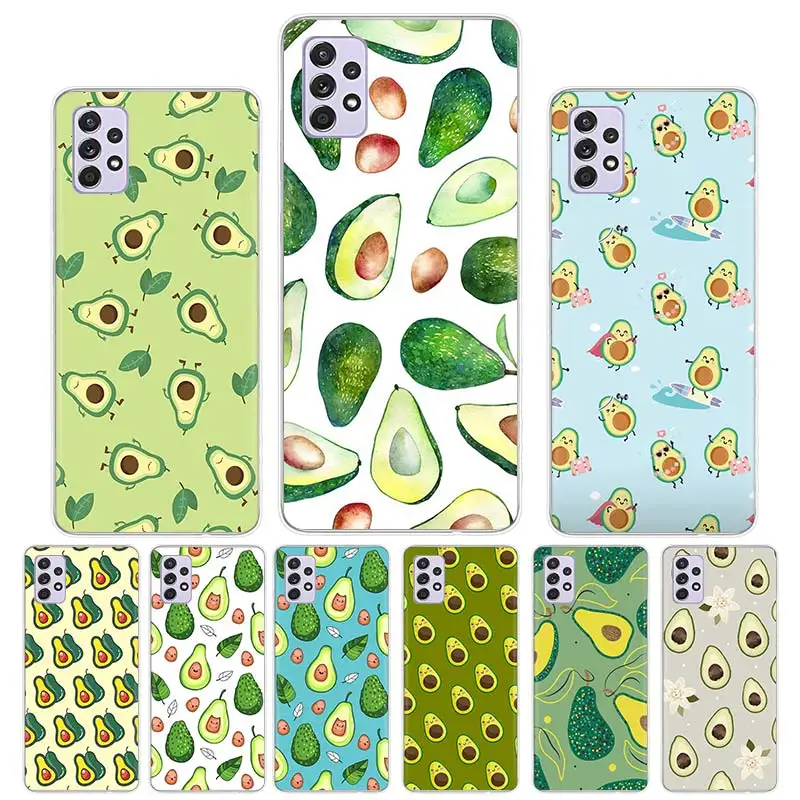 

Art Funny Avocado Case Funda For Samsung Galaxy A52 A51 A50 A71 A72 A70 A12 A22 A31 A32 A21S A30 A40 A41 A42 A11 A20 Cover Coque