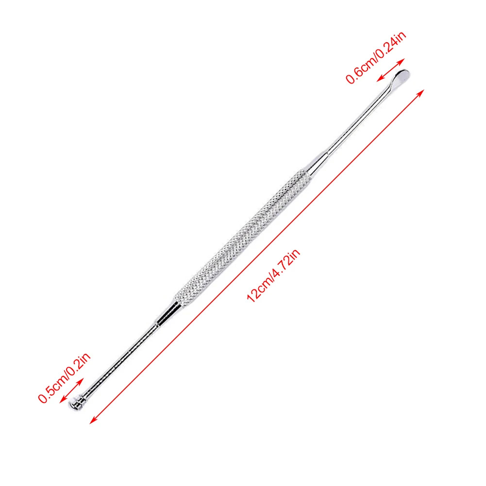 

1Pcs High Quality Double-ended Ear Wax Remover Stainless Steel Spiral Ear Pick Cleaning Spoon Ear Cleaning Tools
