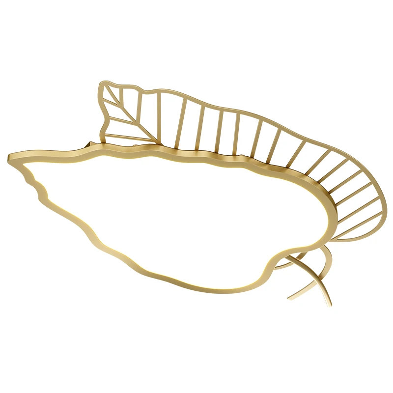 

Bedroom lamp Nordic ed ceiling lamp simple modern atmosphere light luxury leaf lighting lamp for children's room