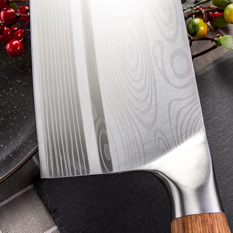 SHUOJI китайские ножи для нарезки супер острое лезвие нож овощей мяса рыбы 4Cr14