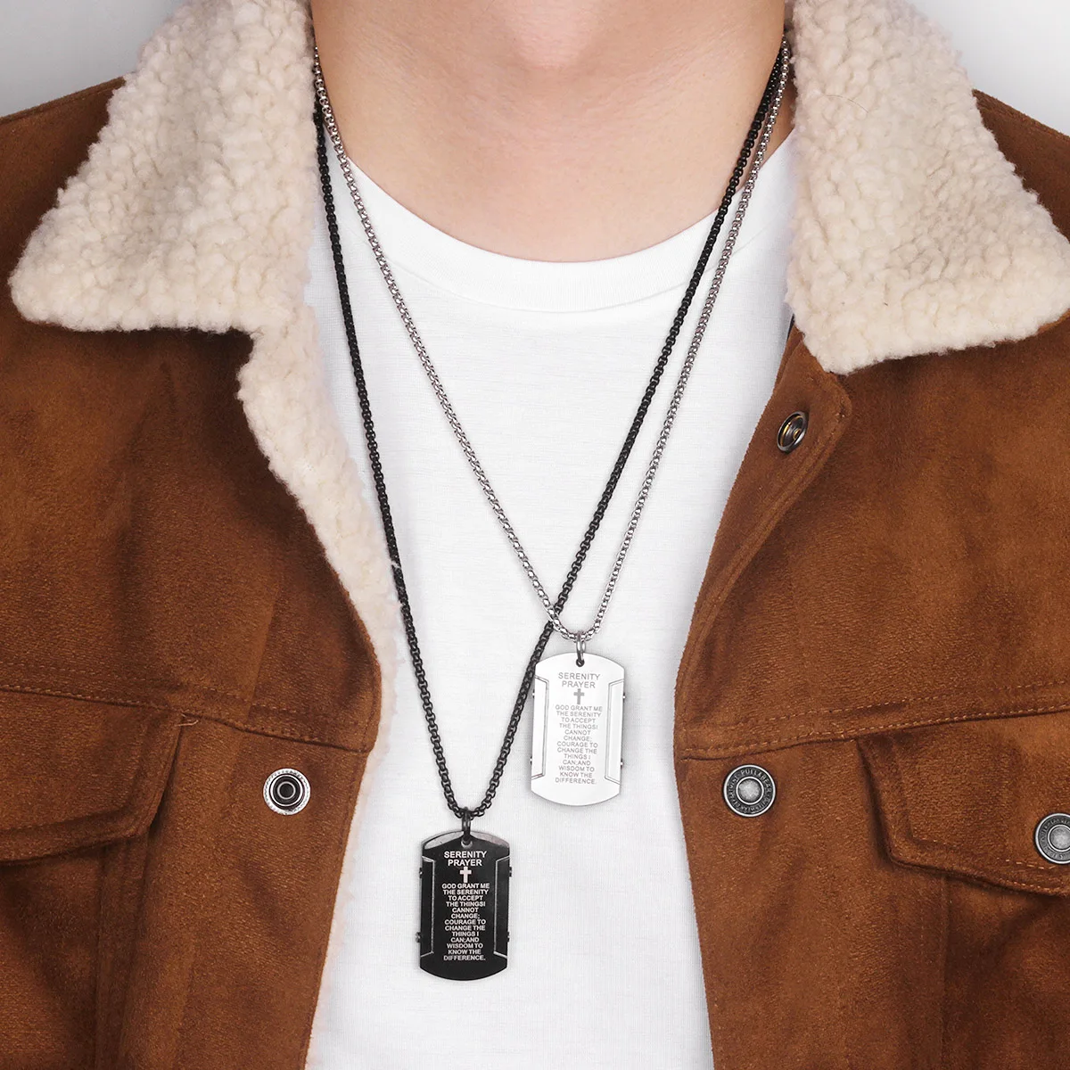 Черный крест массивные Длинные мужские ожерелья подвеска в стиле панк для