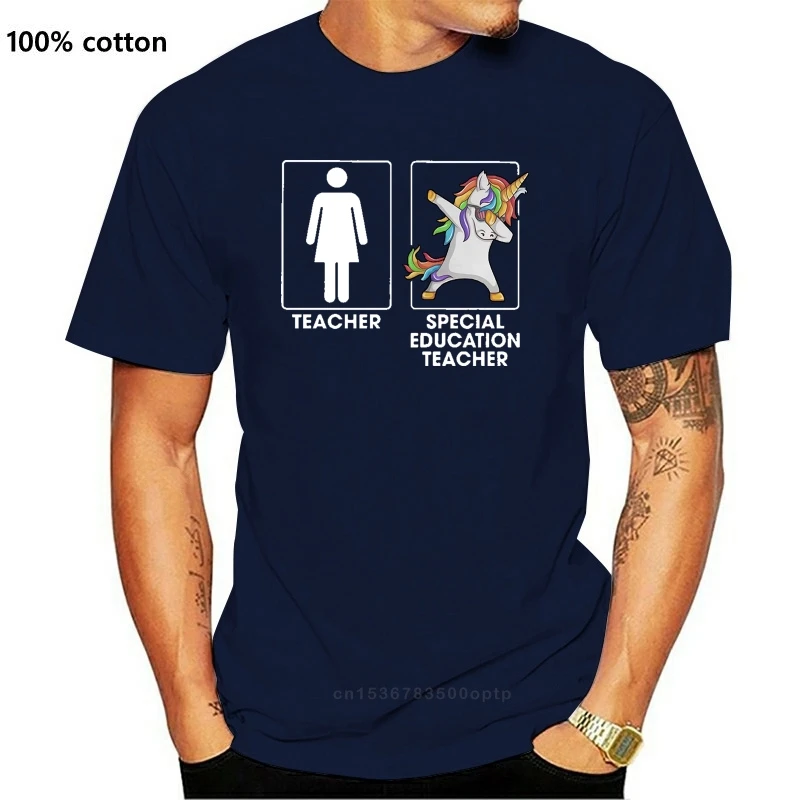 

New Summer Fashion Street Short Sleeve T-Shirt Teacher special education teacher Printed crew neck short sleeve casual T-shirt