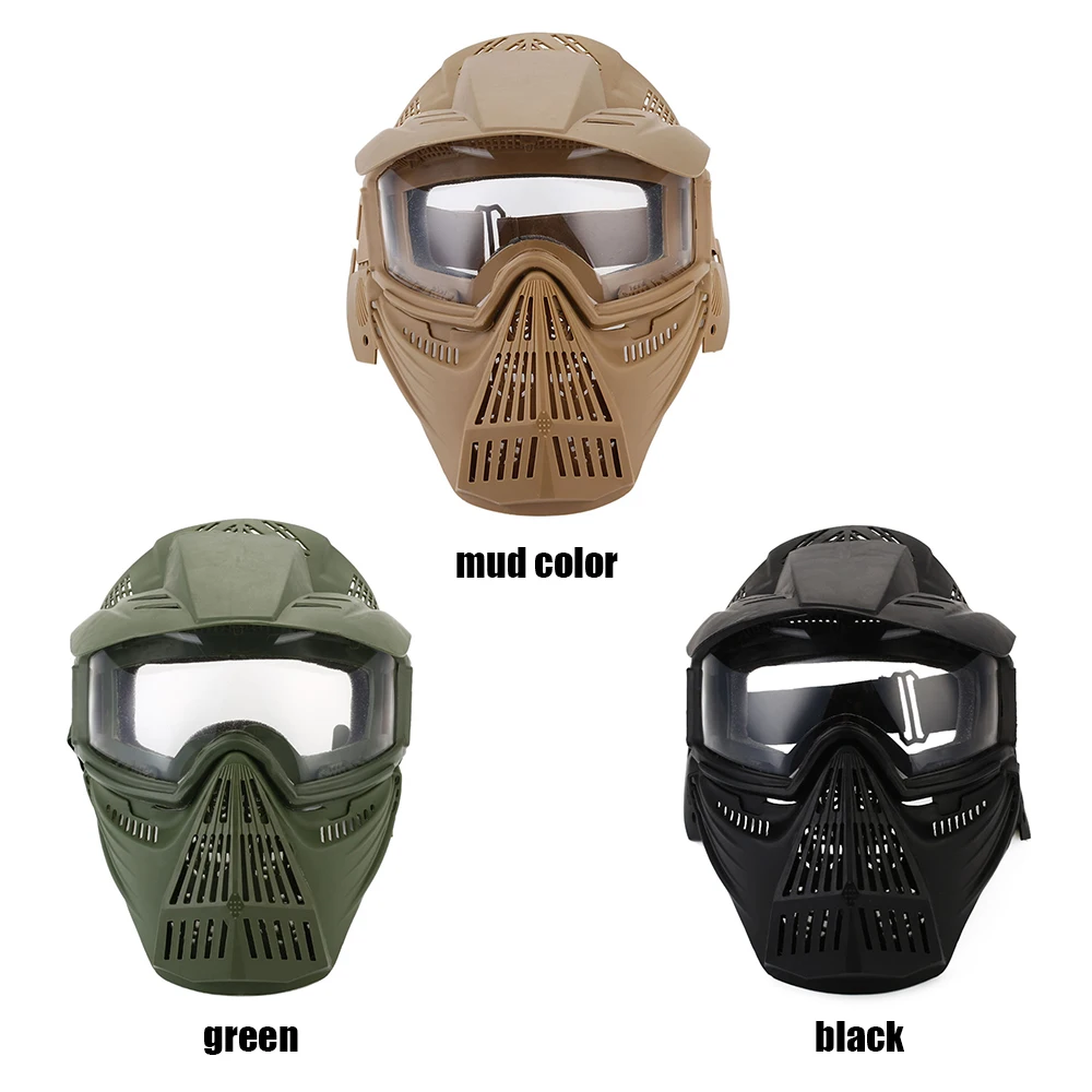 WoSporT тактическая наружная маска для объектива дышащая CS охотничья Военная